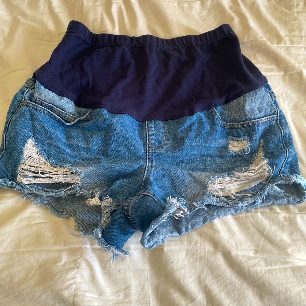 Maternity Jean shorts